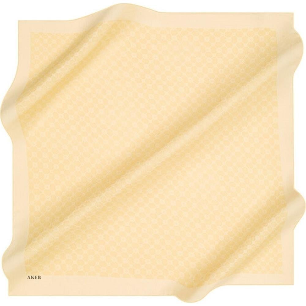 Aker Elegance Monogram Eşarp - Sarı 961