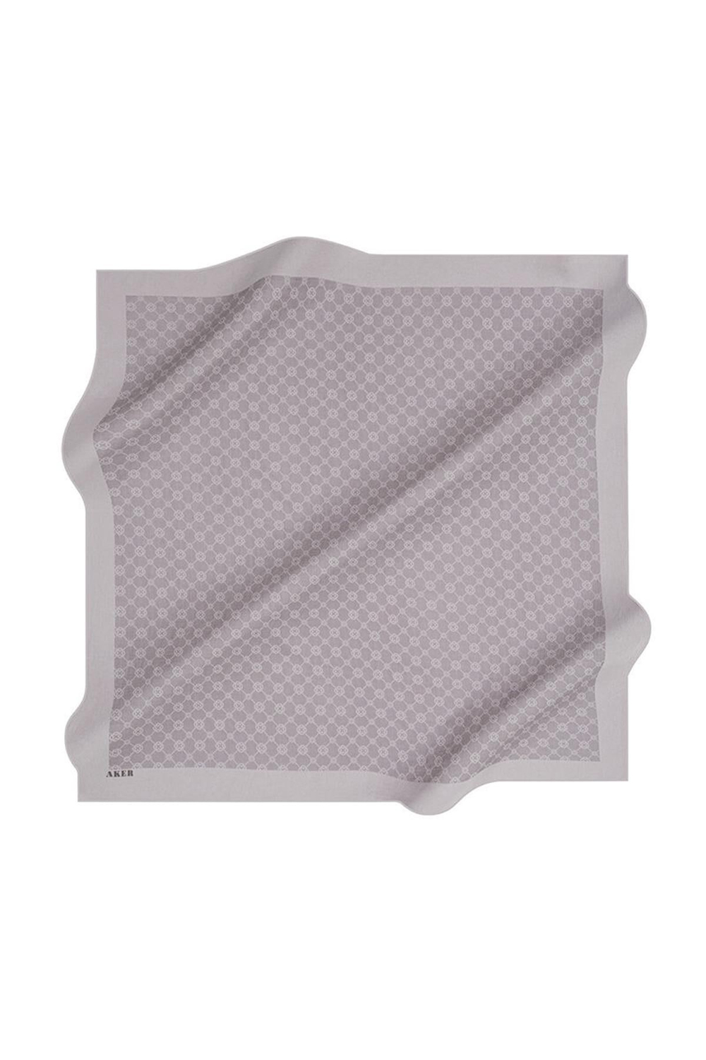 Aker Elegance Monogram Eşarp - Soft Leylak 991
