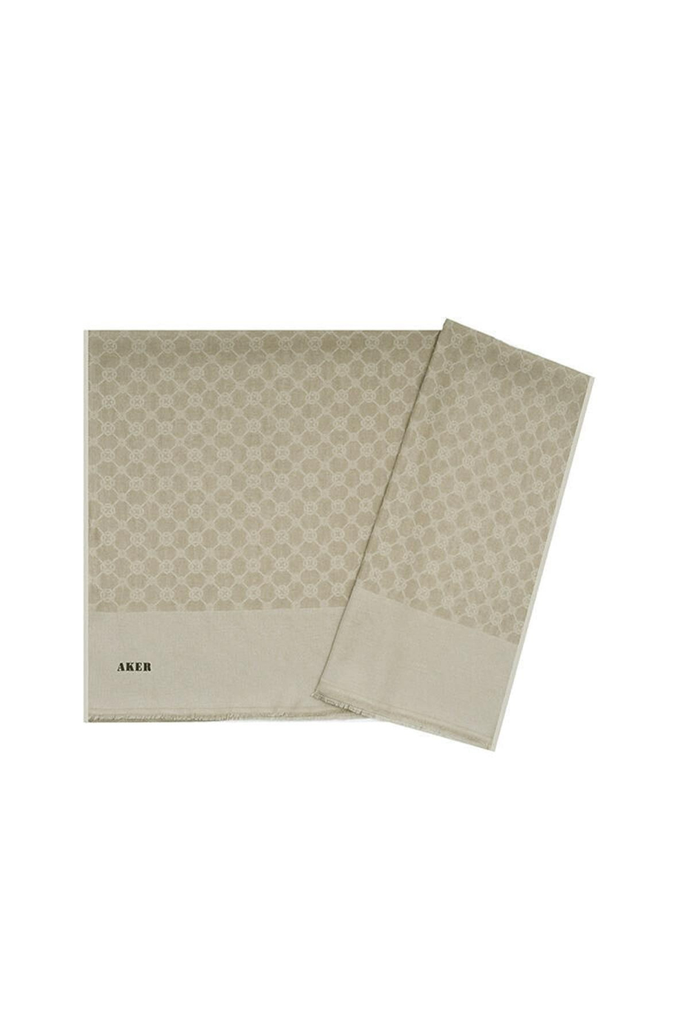 Aker Elegance Monogram Şal - Bej 933