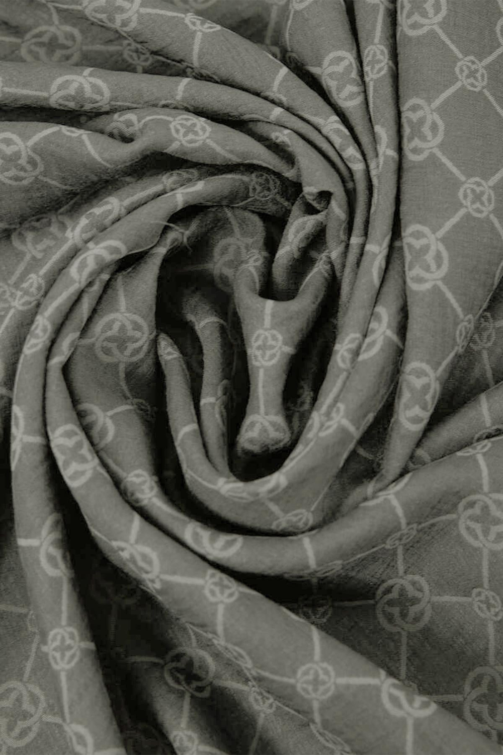 Aker Elegance Monogram Şal - Soft Taş 975