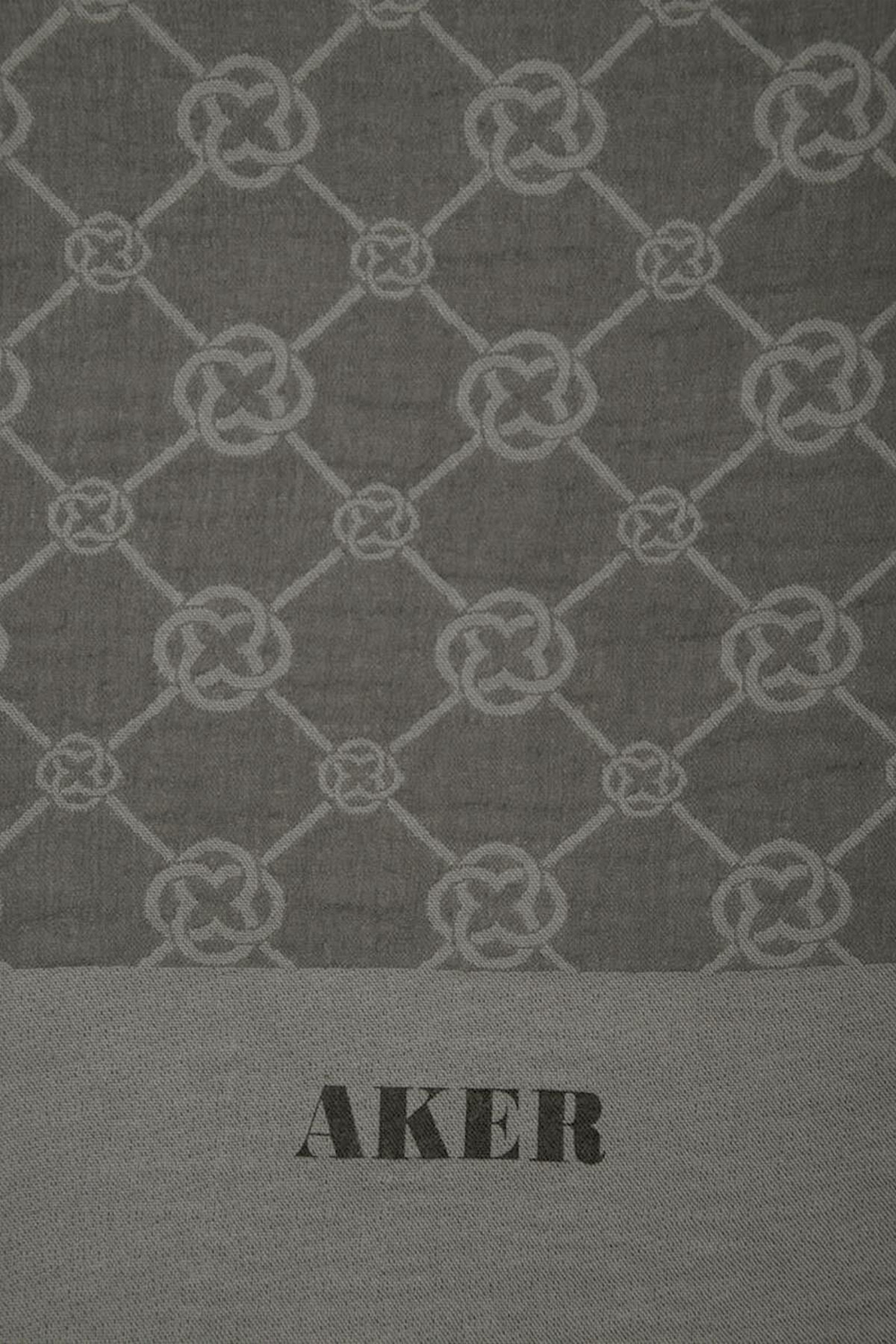 Aker Elegance Monogram Şal - Soft Taş 975