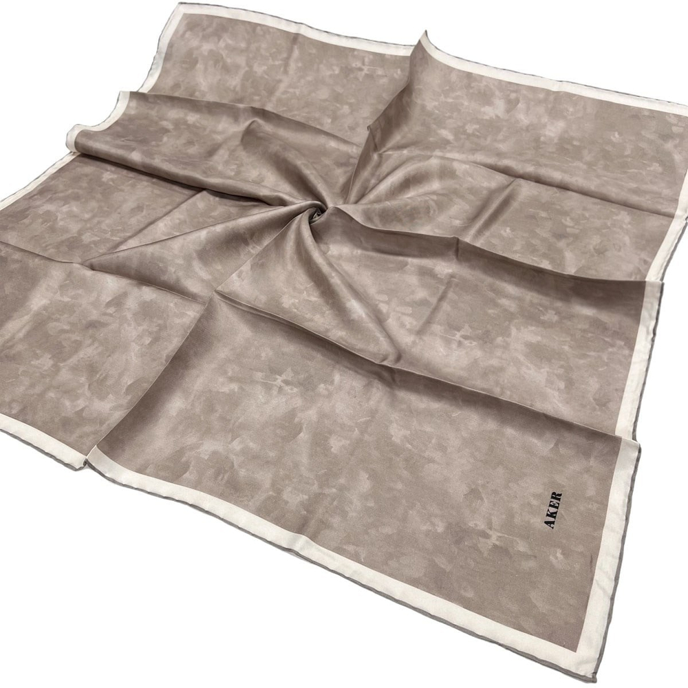 Aker İpek Eşarp - 7208713-933 Soft Pudra Twill