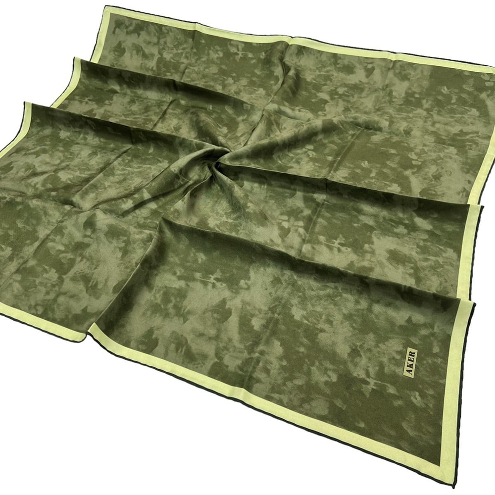 Aker İpek Eşarp - 7208713-952 Haki Twill