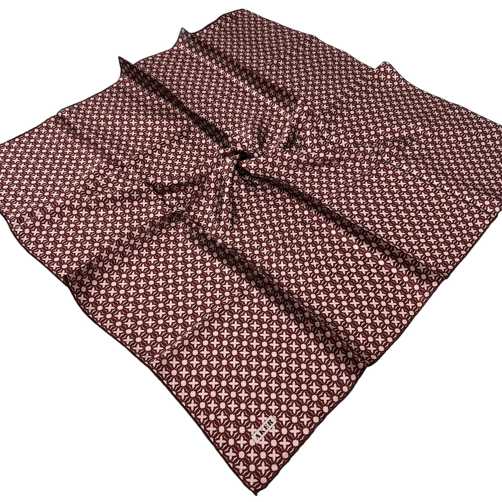 Aker İpek Eşarp - 8921701-341 Bordo Sura