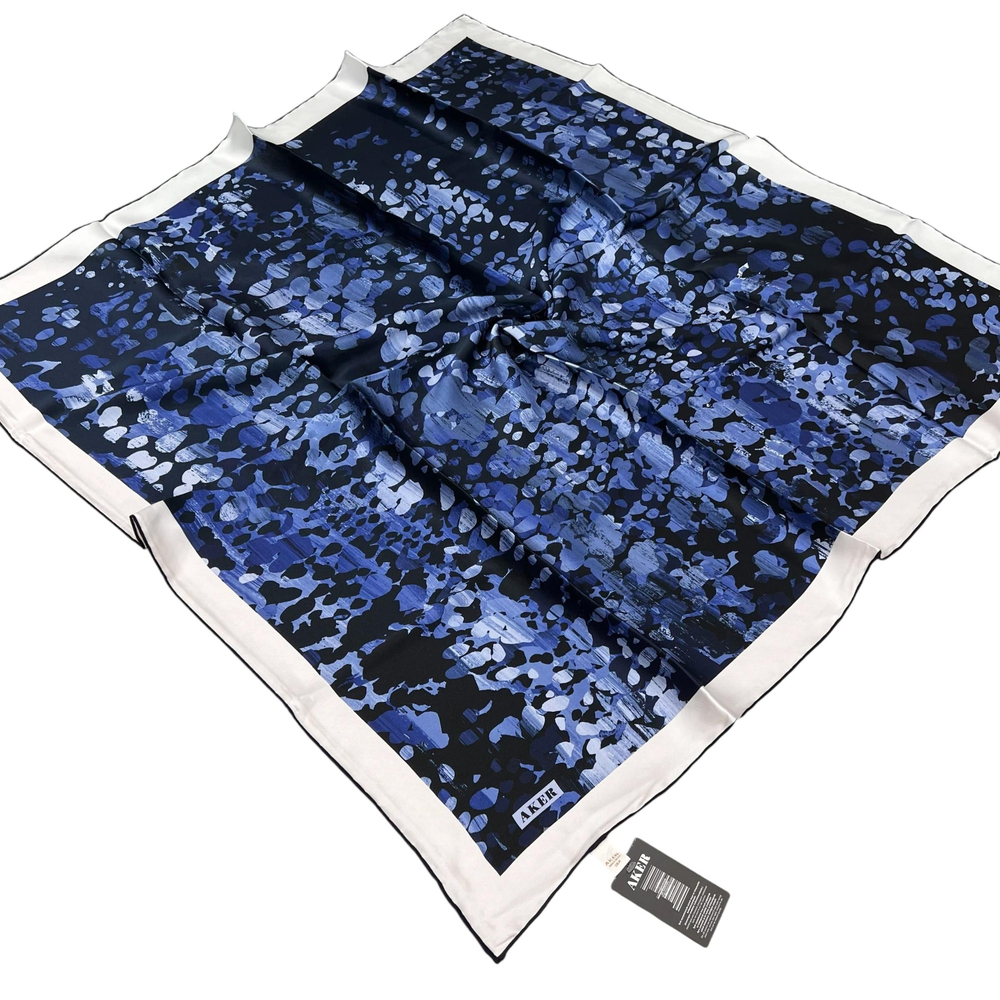 Aker İpek Eşarp - 8926713-922 Lacivert Twill