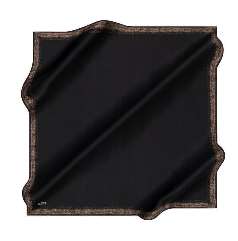 Aker İpek Eşarp - 8959713-914 Siyah Gold Twill
