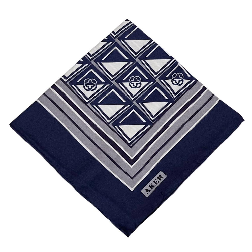 Aker İpek Eşarp - 8968713-921 Lacivert Twill