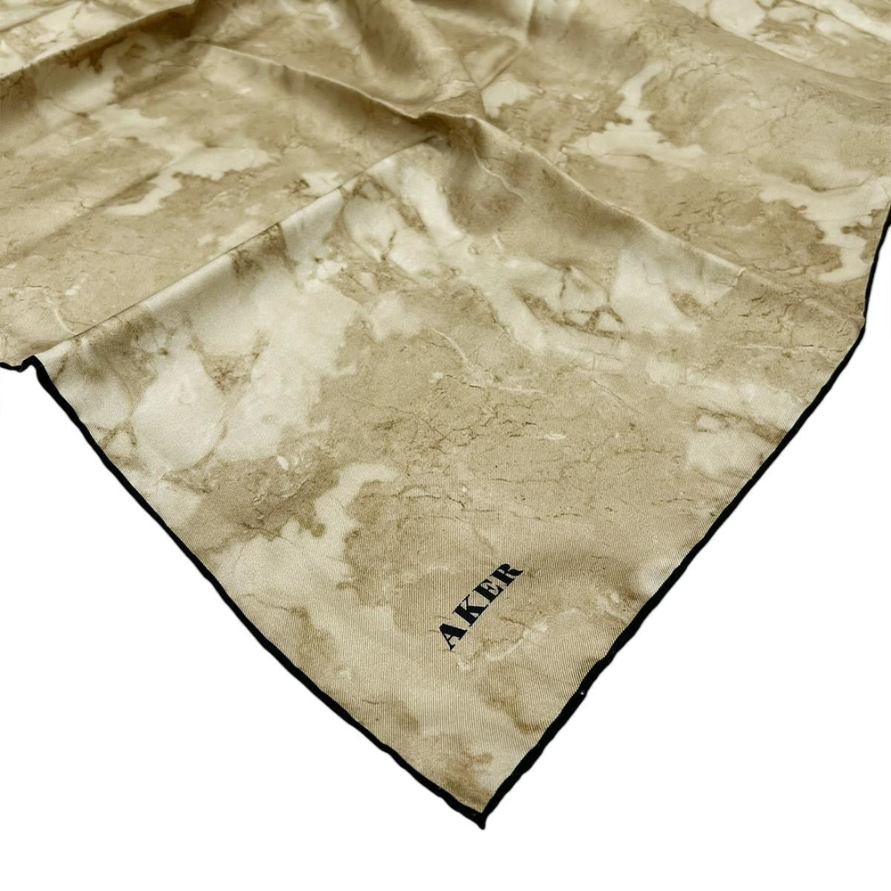 Aker İpek Eşarp - 8974713-914 Soft Camel Twill