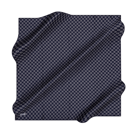 Aker İpek Eşarp - 8991713-921 Lacivert Twill