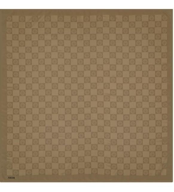 Aker Monogram Dama Eşarp - Açık Vizon 933