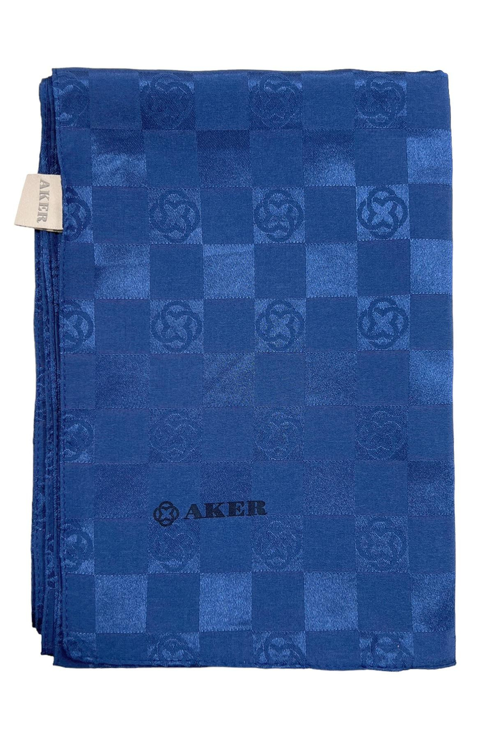 Aker Monogram Dama Şal - Kot Mavi 923