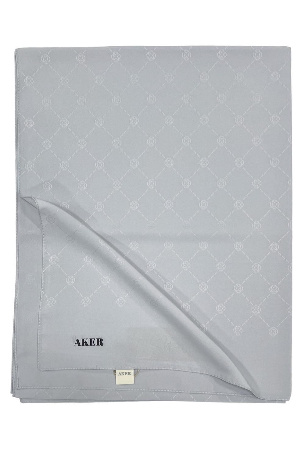 Aker Monogram Şal - Gümüş 971