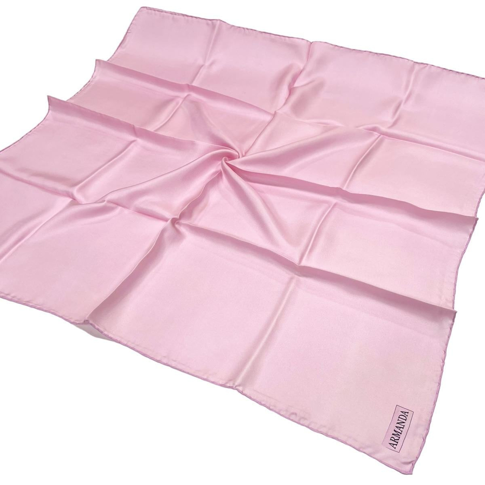 Armanda Düz İpek Eşarp Twill - Lila Pembe