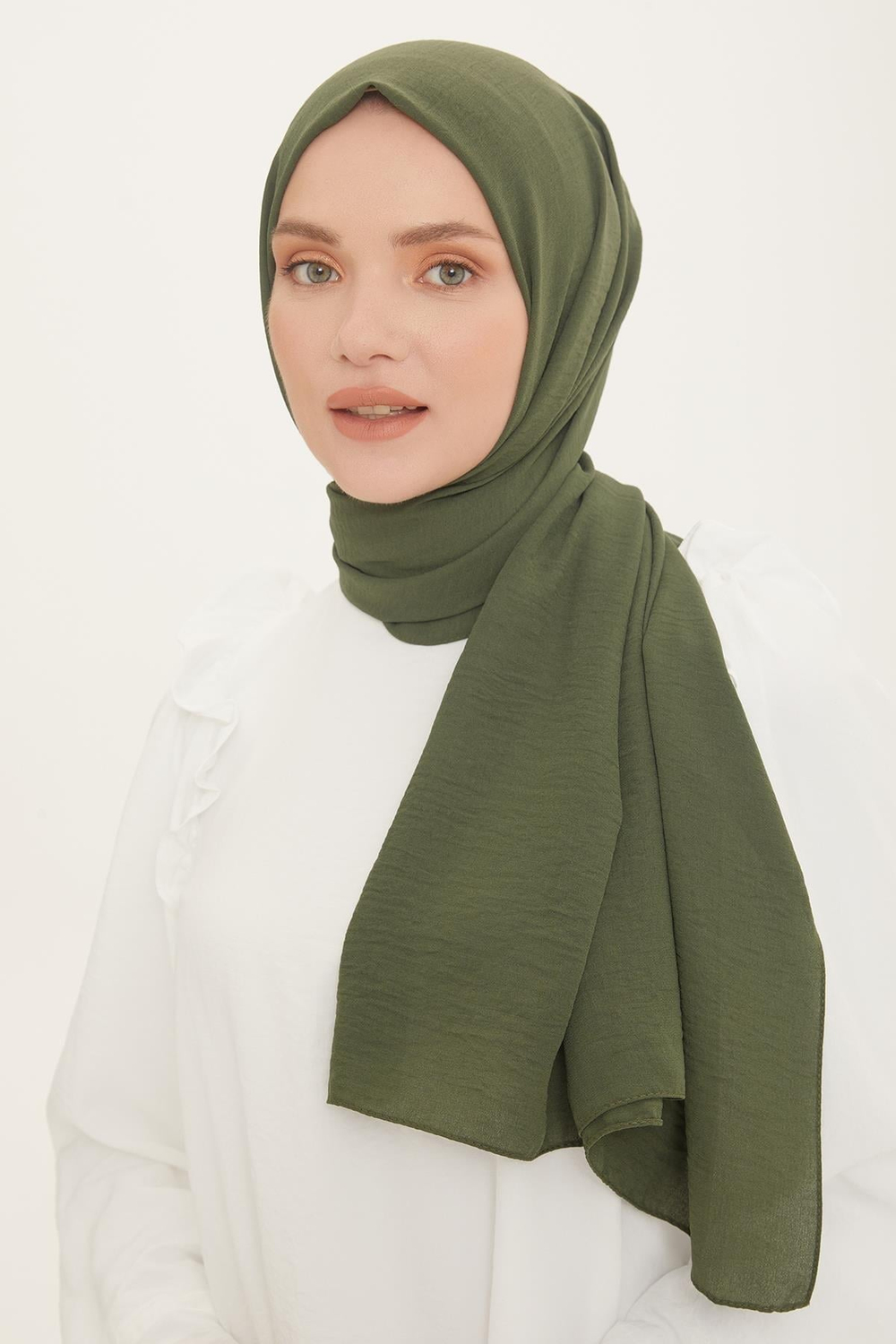 Armine Caz Şal - Haki 4015
