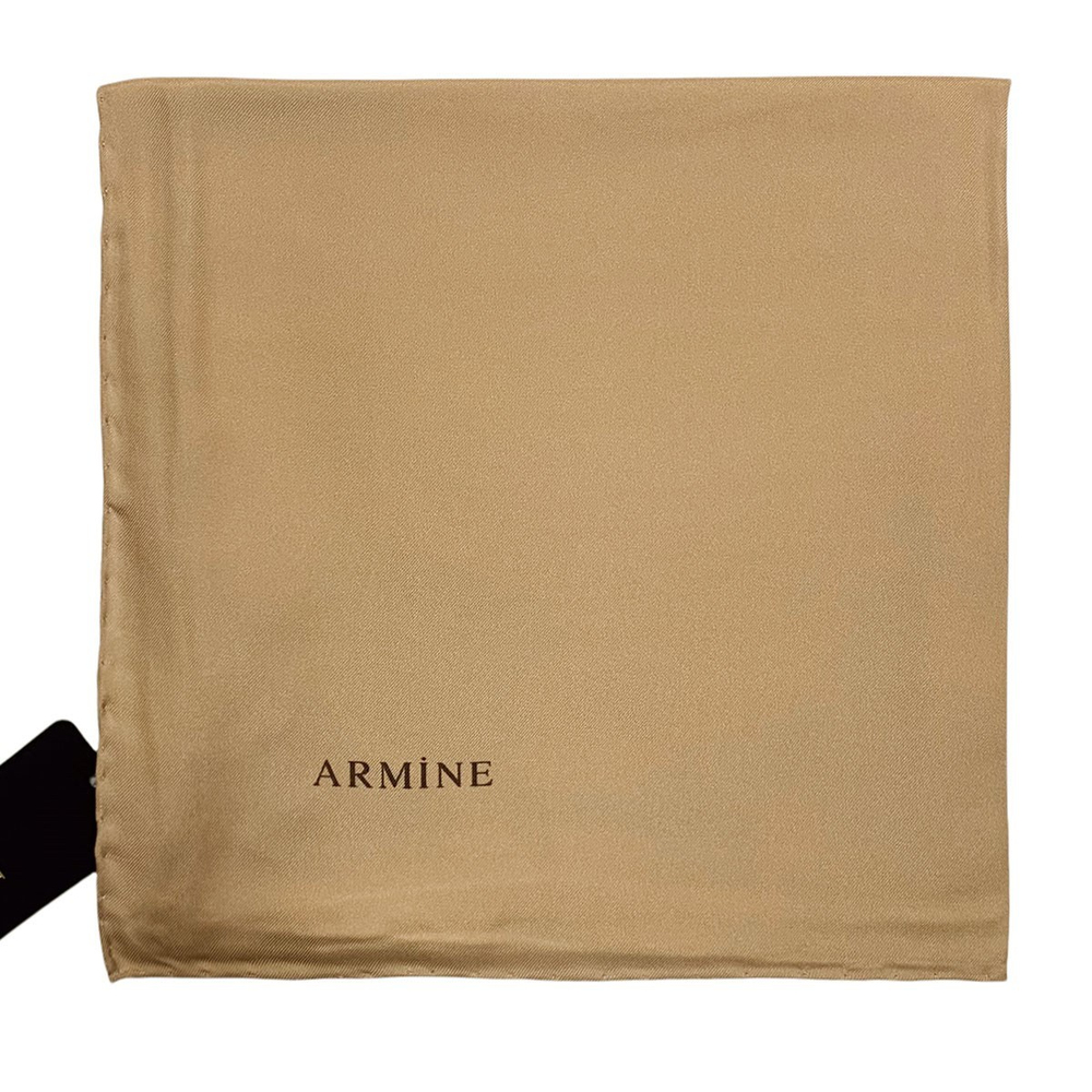 Armine Düz İpek Eşarp - 1020 Kum Beji Twill