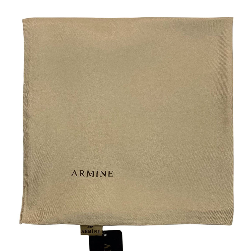 Armine Düz İpek Eşarp - 1032 Soft Bej Twill