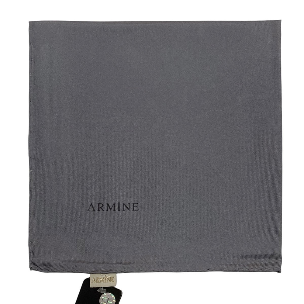 Armine Düz İpek Eşarp - 1058 Koyu Gri Twill