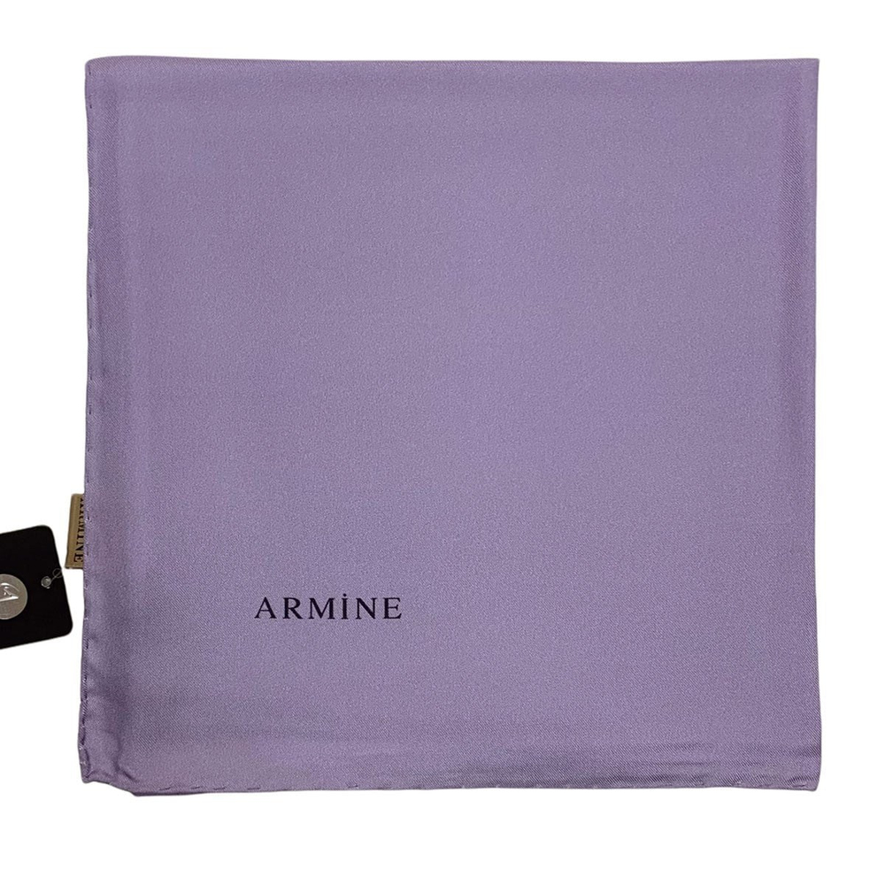 Armine Düz İpek Eşarp - 1144 Lila Twill