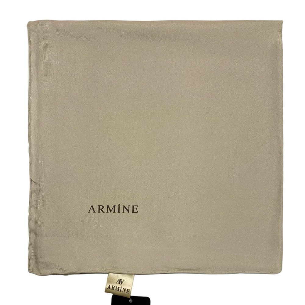 Armine Düz İpek Eşarp - 1150 Bej Twill