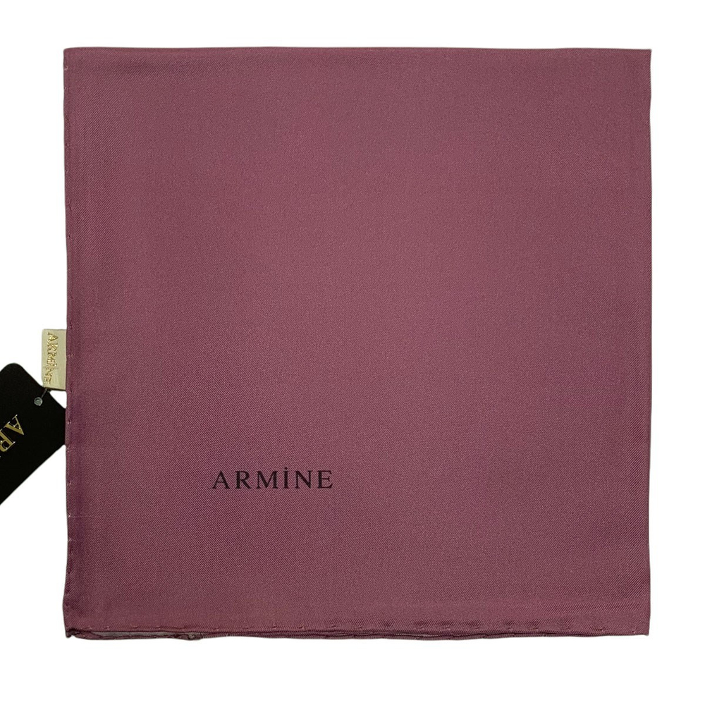 Armine Düz İpek Eşarp - 1195 Gülkurusu Twill