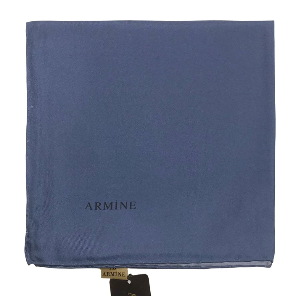 Armine Düz İpek Eşarp - 1201 İndigo Twill