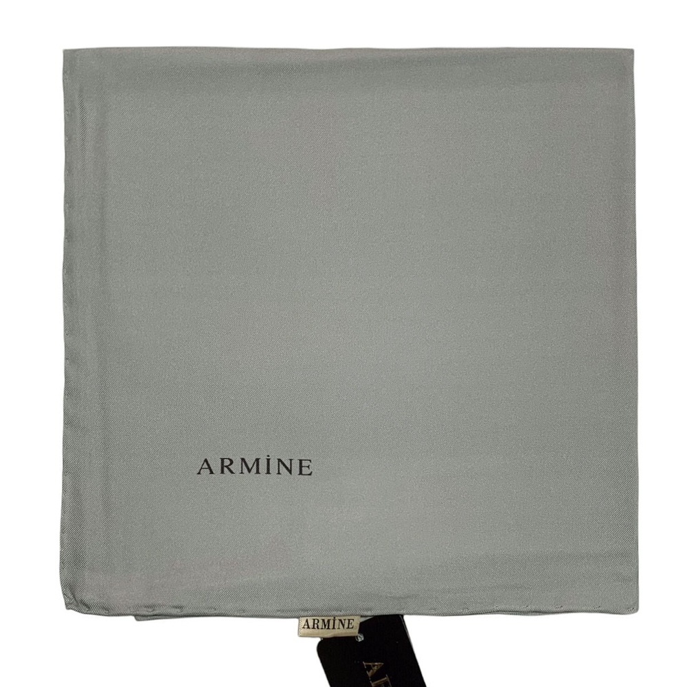 Armine Düz İpek Eşarp - 1301 Gri Twill