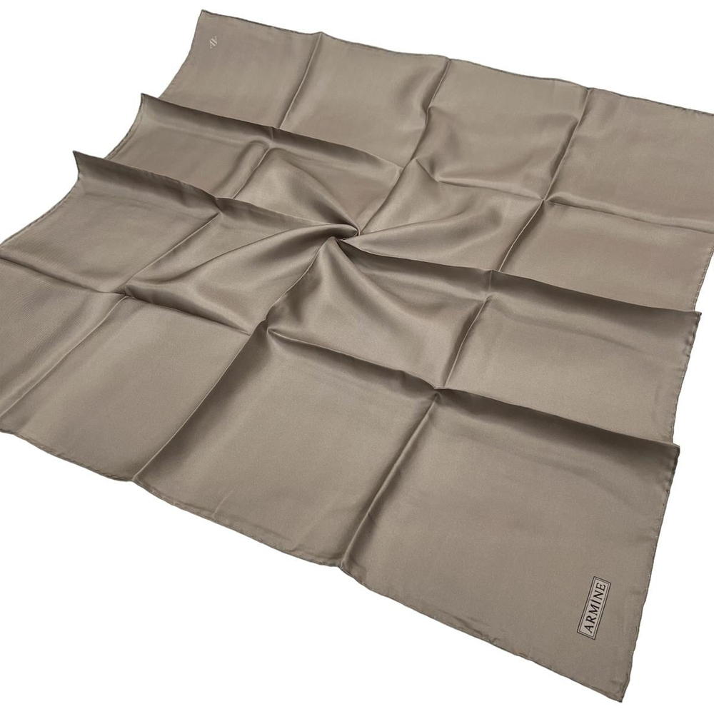 Armine Düz İpek Eşarp - 21 Taş Twill