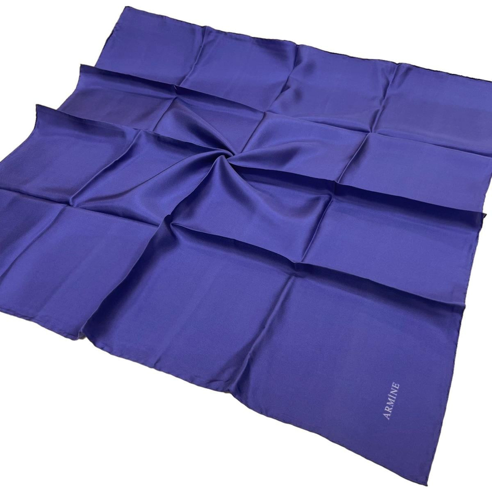 Armine Düz İpek Eşarp - 259 Açık Saks Twill