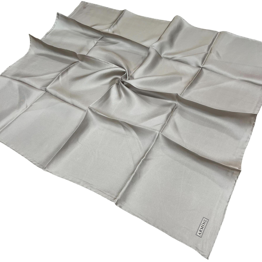 Armine Düz İpek Eşarp - 519 Taş Twill
