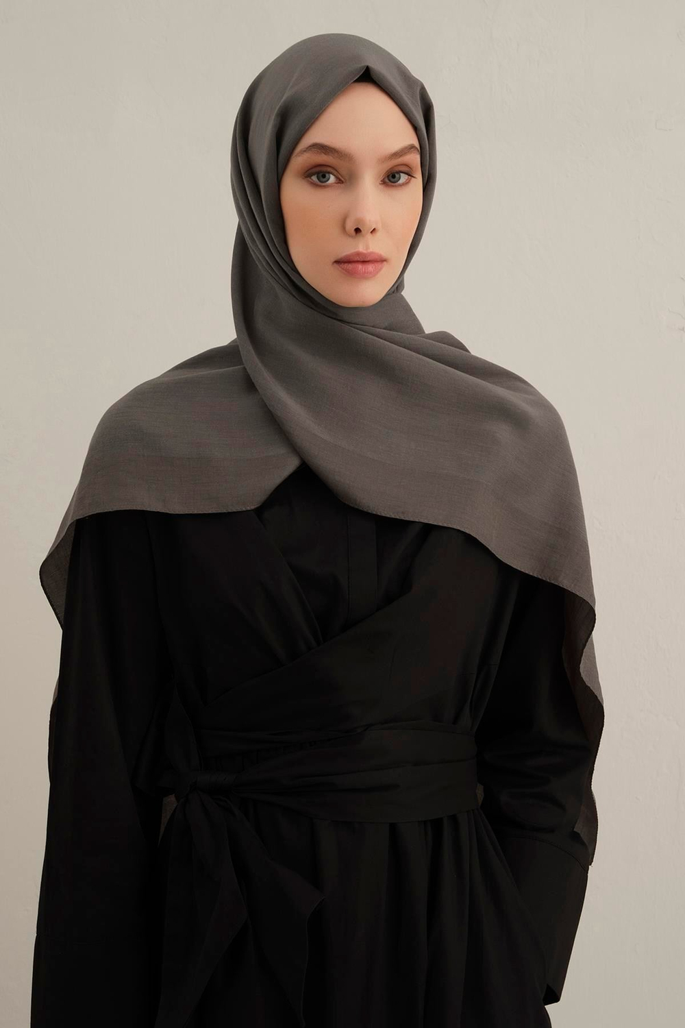 Armine Düz Lyocell Şal - Duman 18
