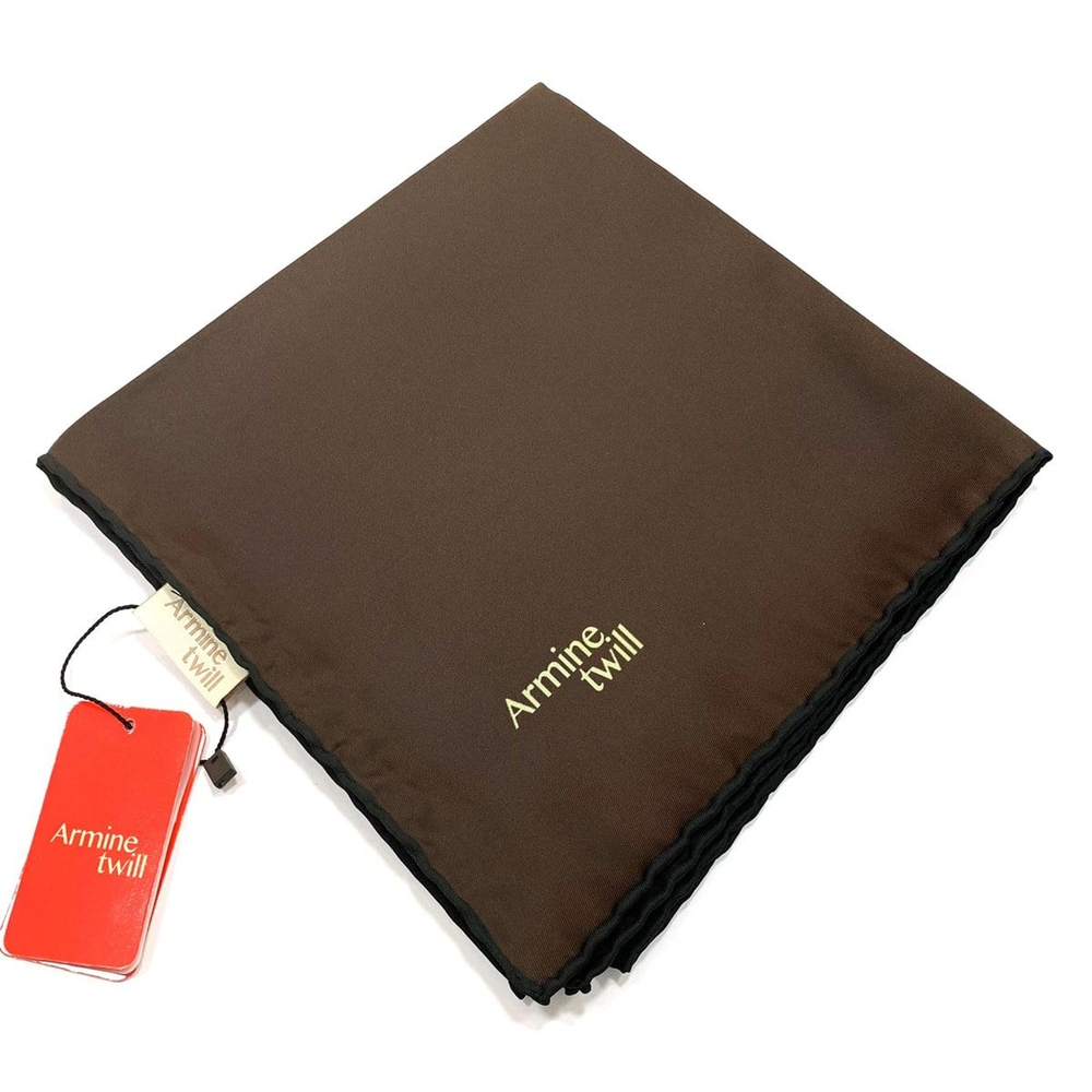 Armine Düz Twill Eşarp - Acı Kahve