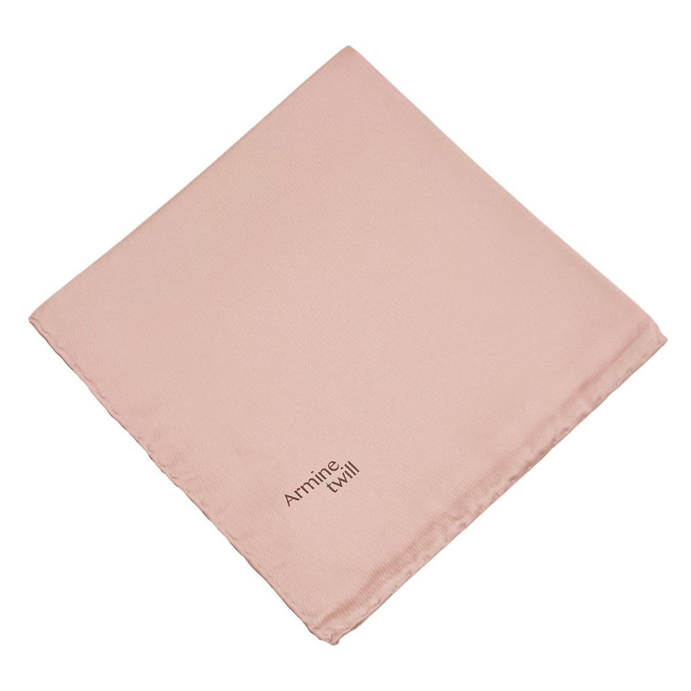 Armine Düz Twill Eşarp - Açık Pudra