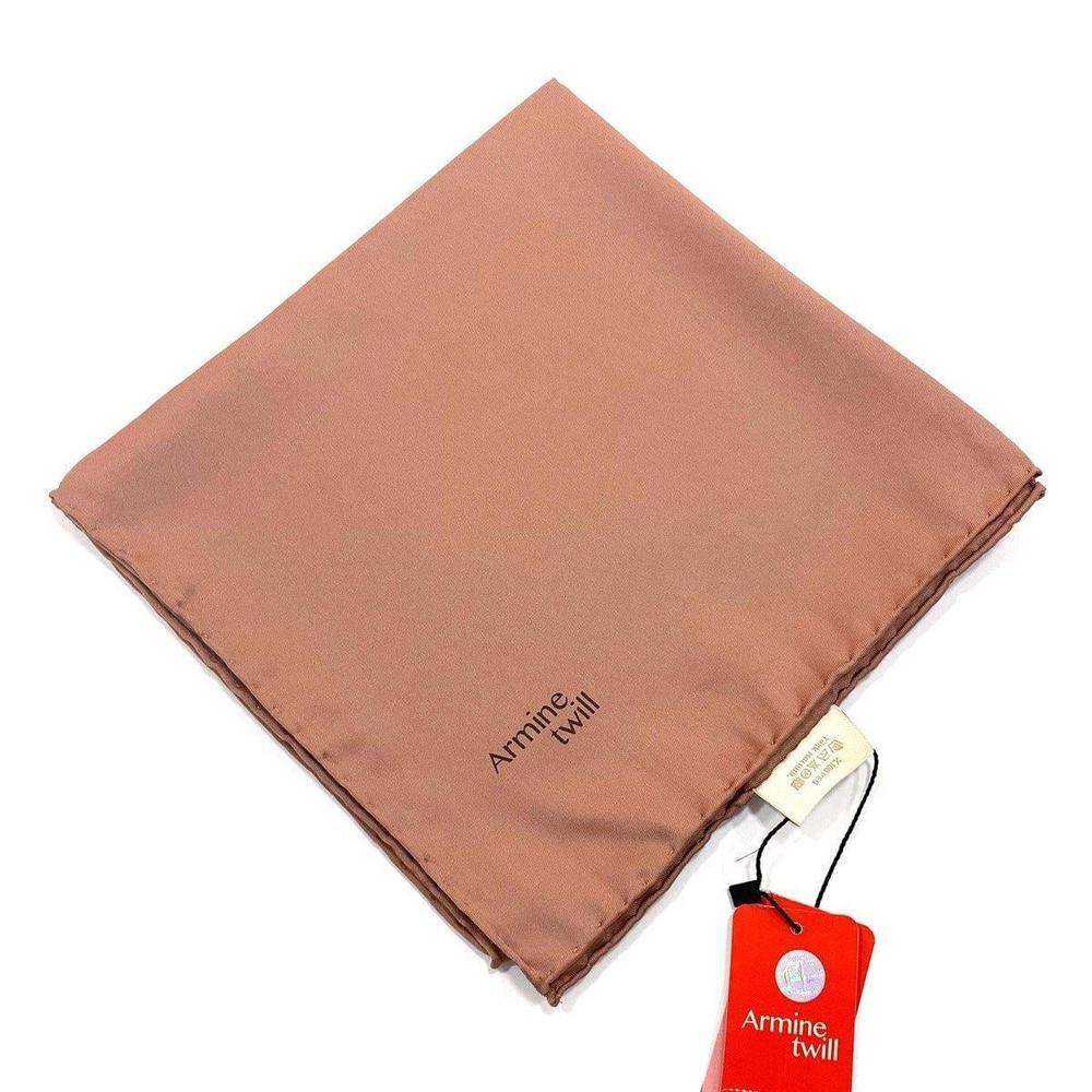 Armine Düz Twill Eşarp - Çikolata