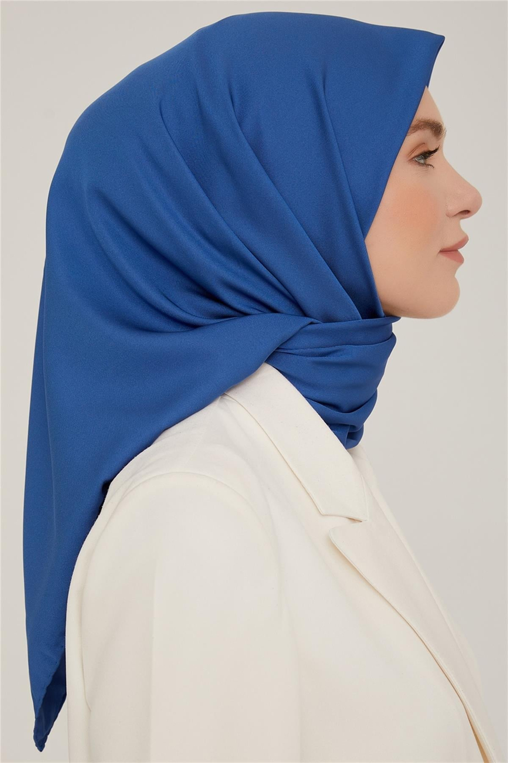 Armine Düz Twill Eşarp - İndigo 789