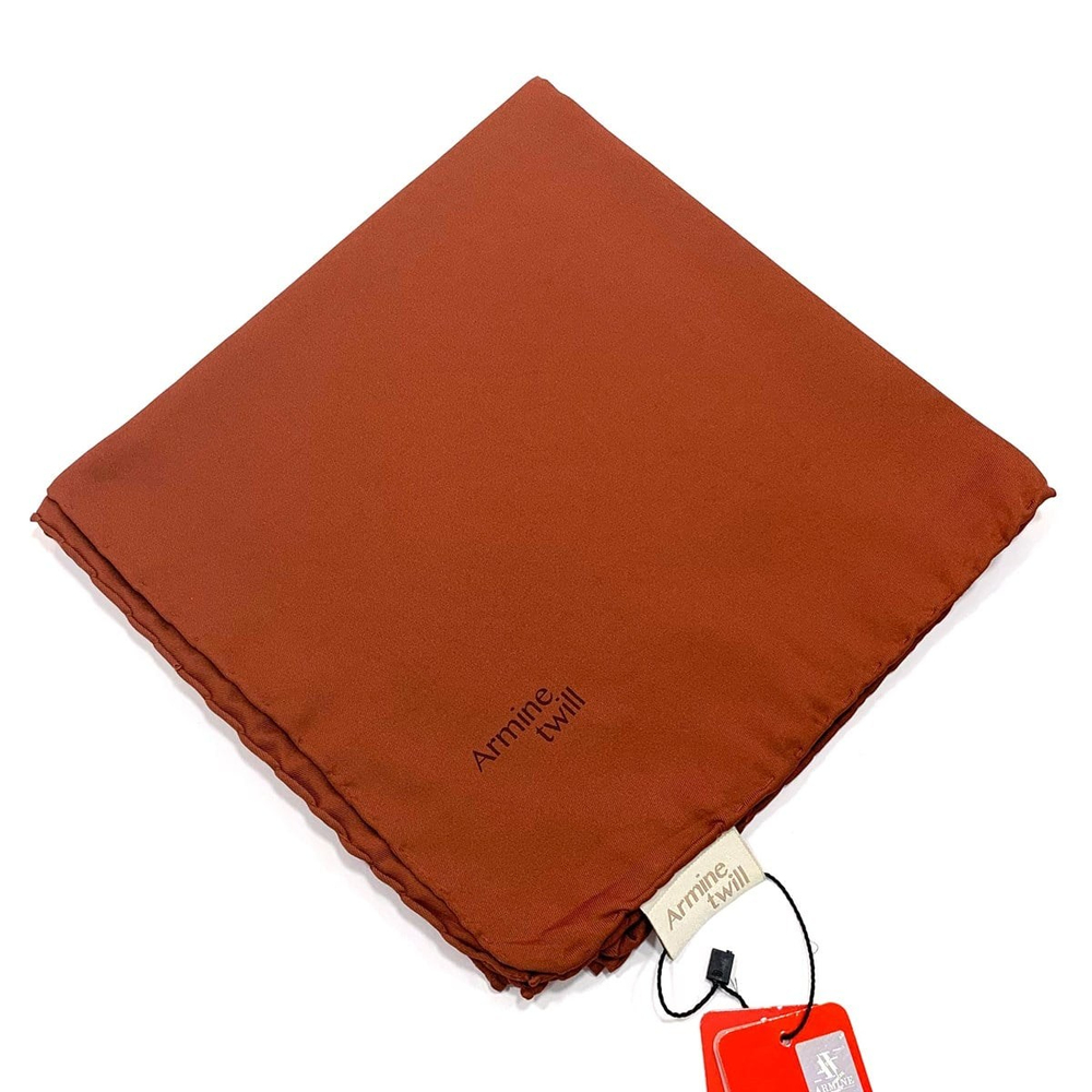 Armine Düz Twill Eşarp - Kiremit