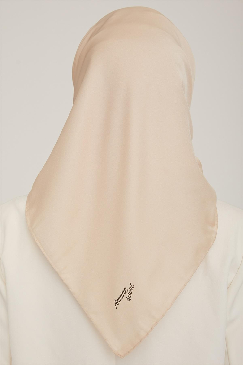 Armine Düz Twill Eşarp - Koyu Krem 769