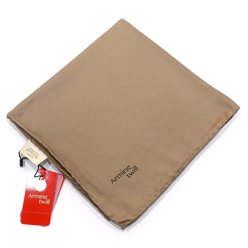 Armine Düz Twill Eşarp - Vizon