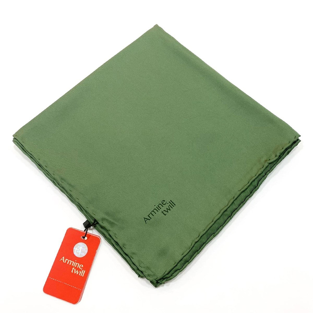 Armine Düz Twill Eşarp - Yeşil