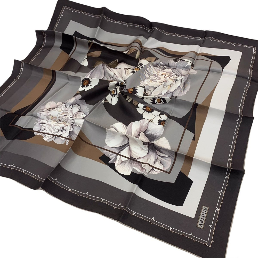 Armine İpek Eşarp 2022 Kış 8644-06 Twill