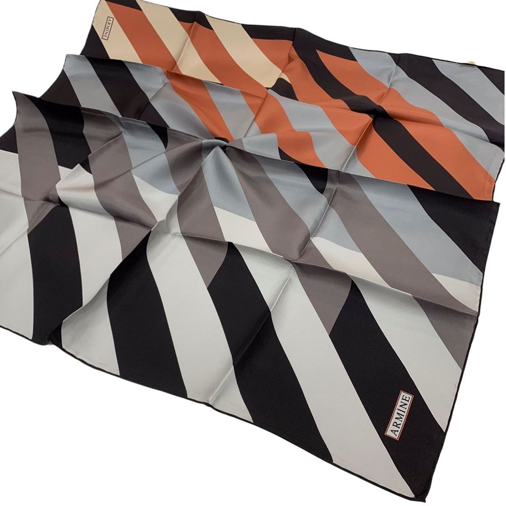 Armine İpek Eşarp 2022 Kış 8646-38 Twill