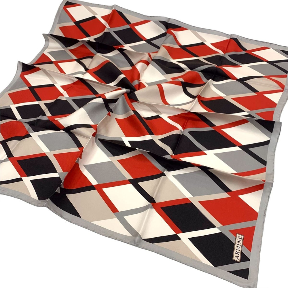 Armine İpek Eşarp 2022 Kış 8664-06 Twill
