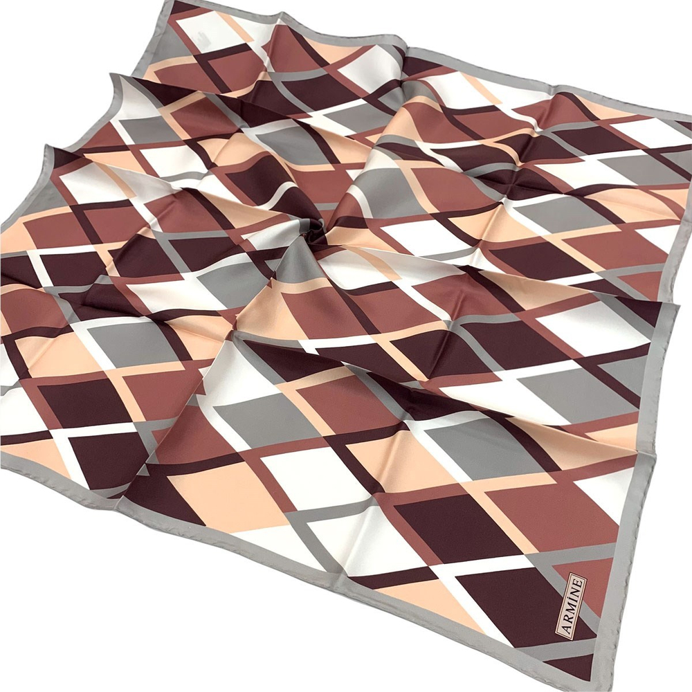 Armine İpek Eşarp 2022 Kış 8664-19 Twill