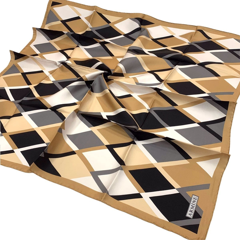 Armine İpek Eşarp 2022 Kış 8664-23 Twill