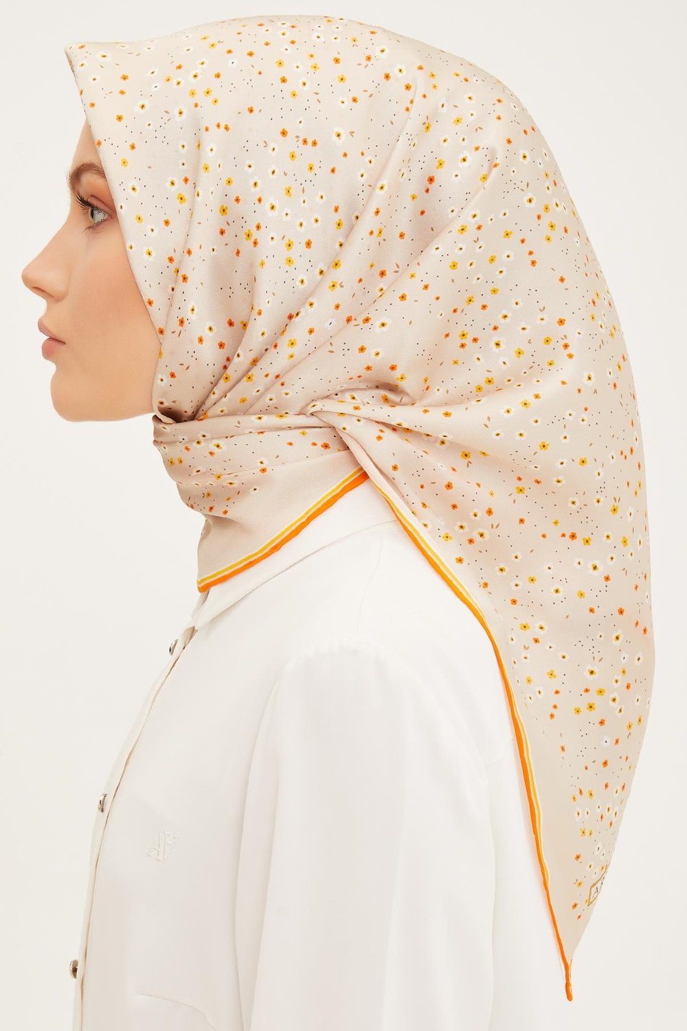 Armine İpek Eşarp 2023 Yaz 8900-01 Twill