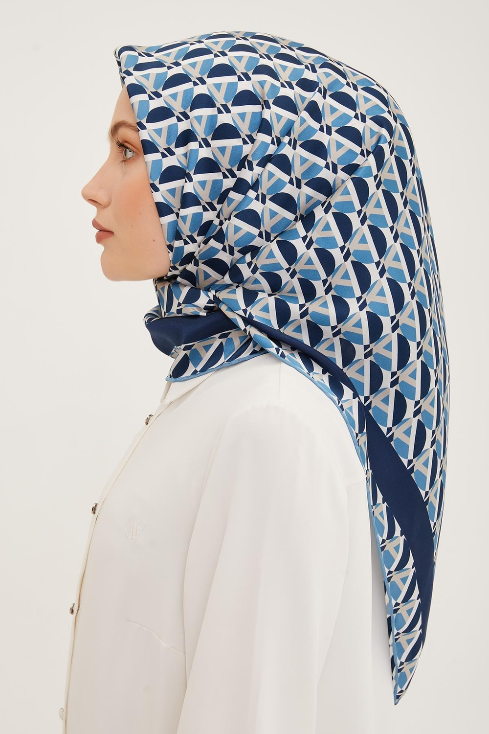 Armine İpek Eşarp 2023 Yaz 8903-33 Twill