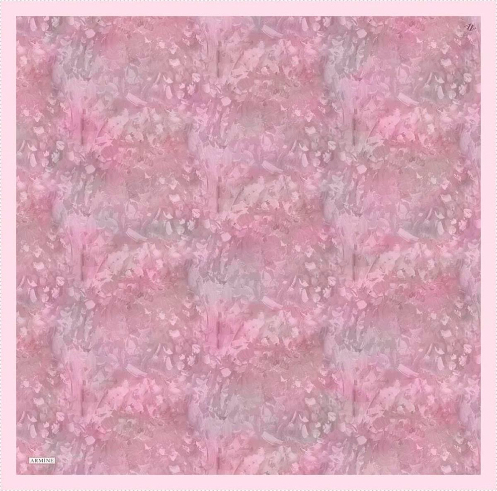Armine İpek Eşarp 2023 Yaz 8922-31 Pembe Twill