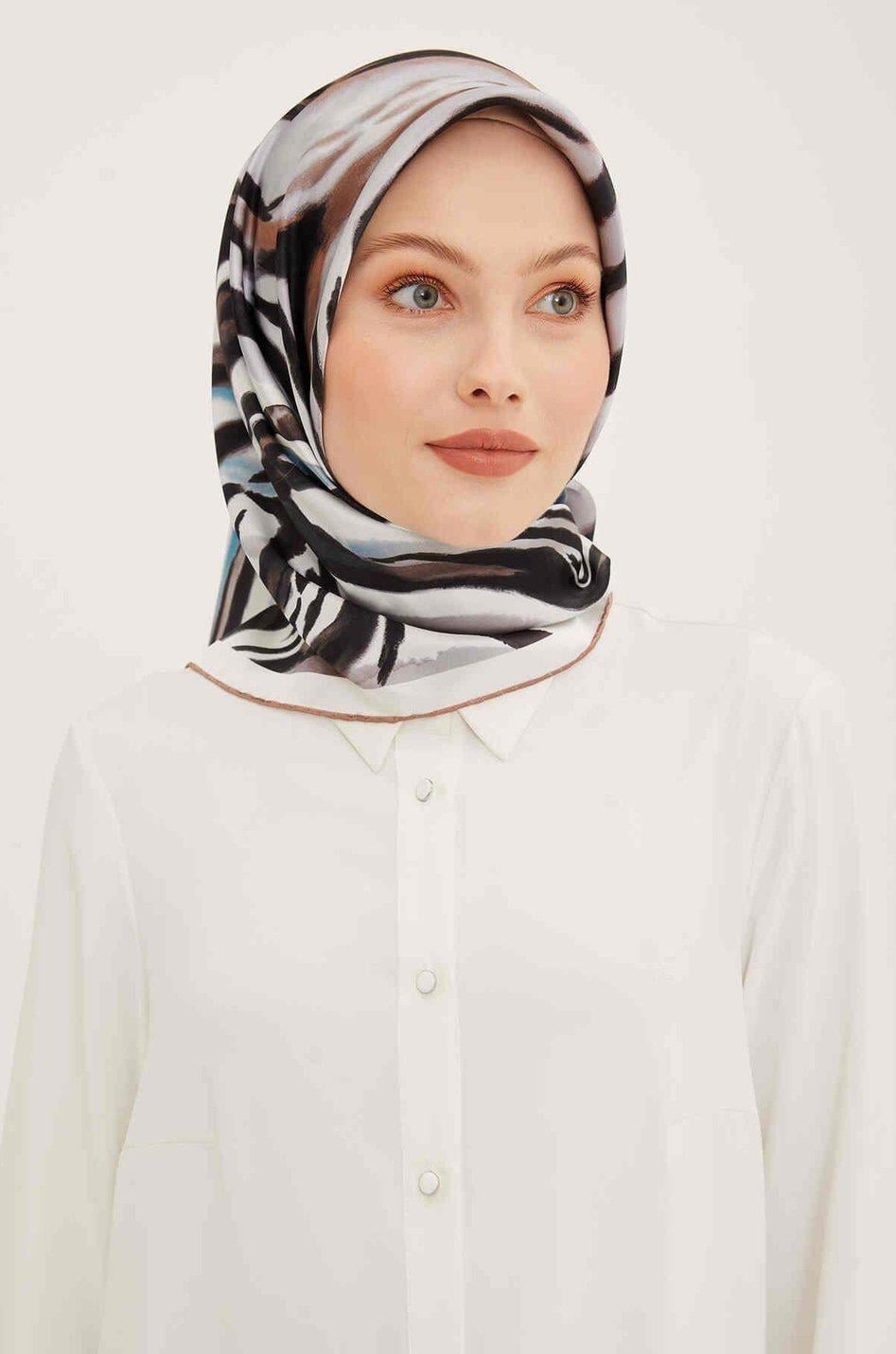 Armine İpek Eşarp 2023 Yaz 8929-50 Twill