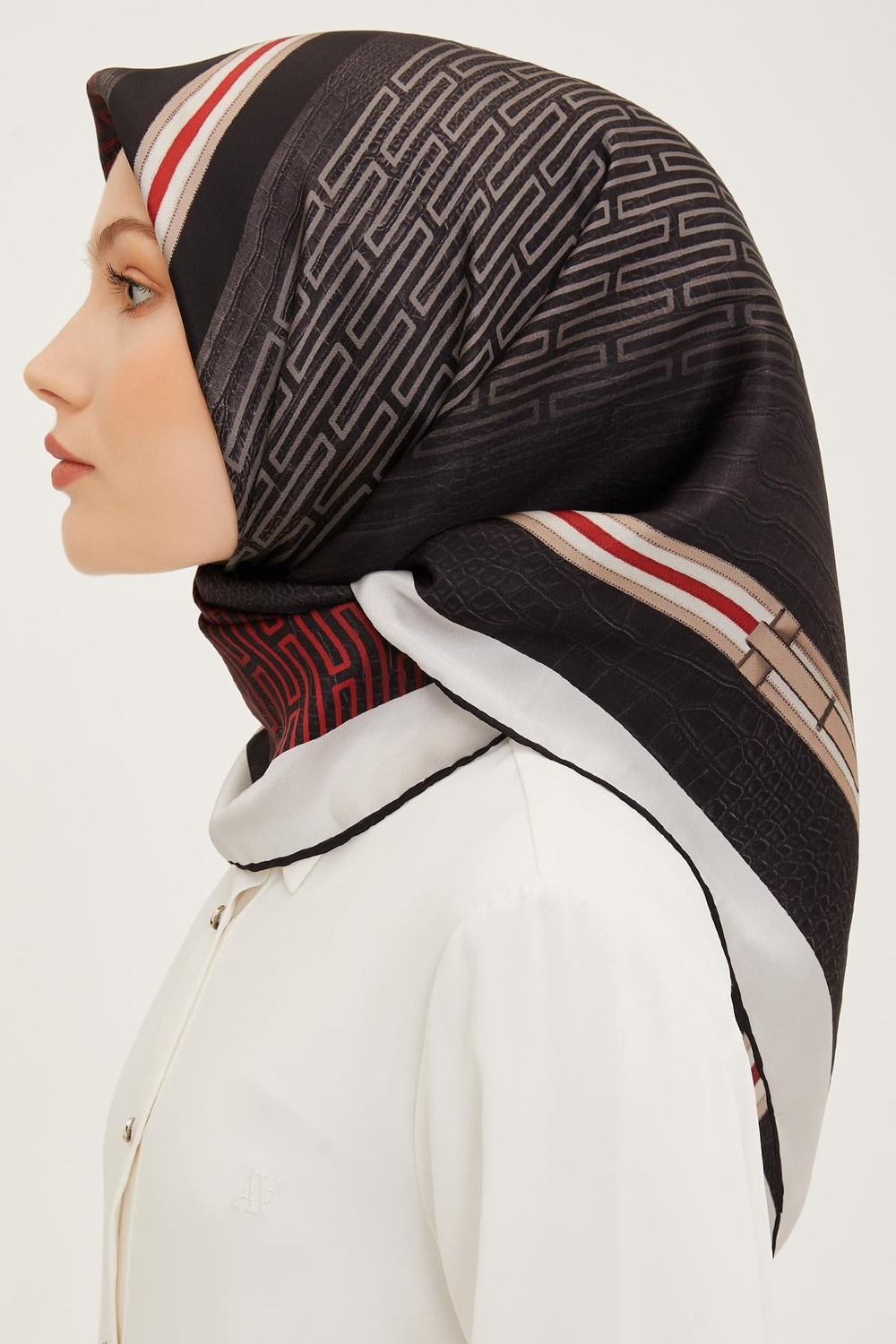 Armine İpek Eşarp 2023 Yaz 8930-51 Twill