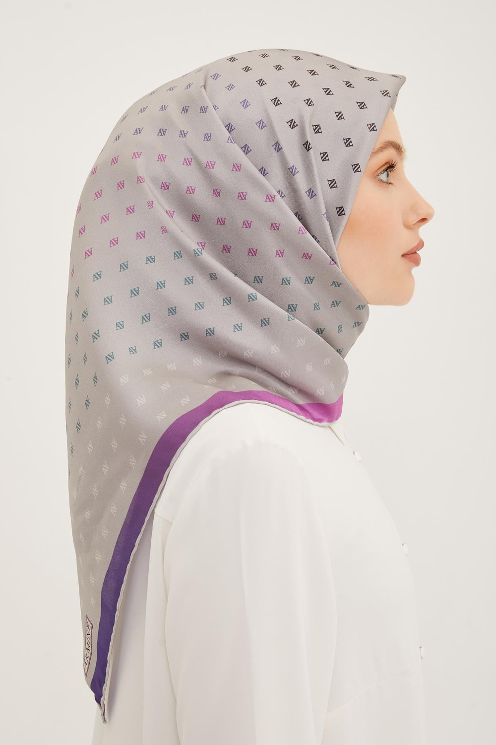 Armine İpek Eşarp 2023 Yaz 8936-37 Twill