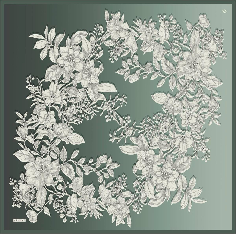 Armine İpek Eşarp 2023 Yaz 8938-06 Twill